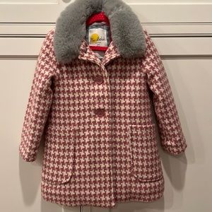 Houndstooth coat for toddler.